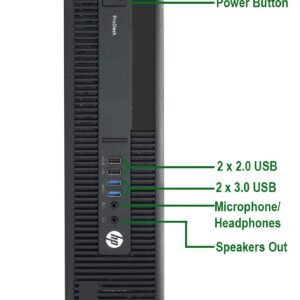 HP 600 G2 SFF Computer Desktop PC, Intel Core i5-6500 3.2GHz Processor, 8GB Ram, 128GB M.2 SSD, 1TB HDD,Wireless Keyboard & Mouse, WiFi | Bluetooth, New Dual 19 Monitor, Windows 10 Pro (Renewed)