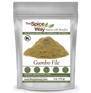 the spice way gumbo file - (4 oz) made with premium ground sassafras tree leaves