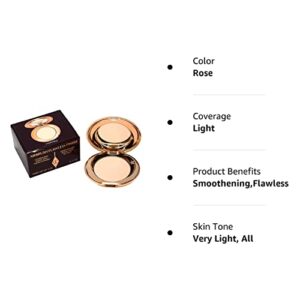 Charlotte Tilbury Mini Airbrush Flawless Finish Setting Pressed Compact Makeup Face Powder for Women - 1 Fair