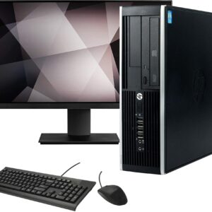 HP Small Form Computer Desktop PC, Intel Core i5 3.10 GHz, 16GB Ram, 120GB SSD, 1TB Hard Drive,WiFi | Bluetooth, HDMI, HP 23.8-inch Monitor, NVIDIA GeForce GT 1030 2GB DDR5, Windows 10 (Renewed)