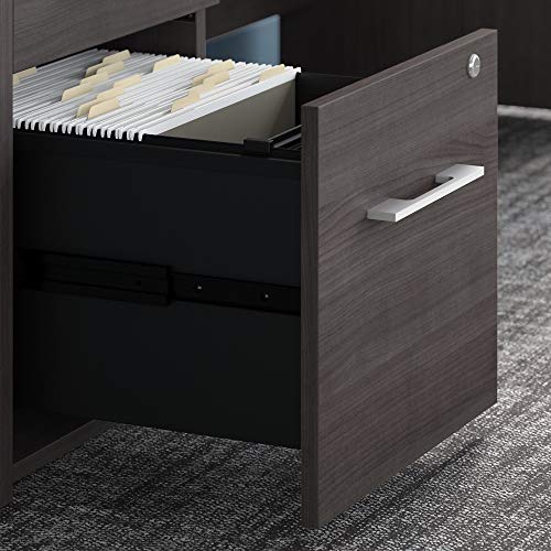 Bush Business Furniture Office 500 3 Drawer File Cabinet-Assembled, 16W, Storm Gray