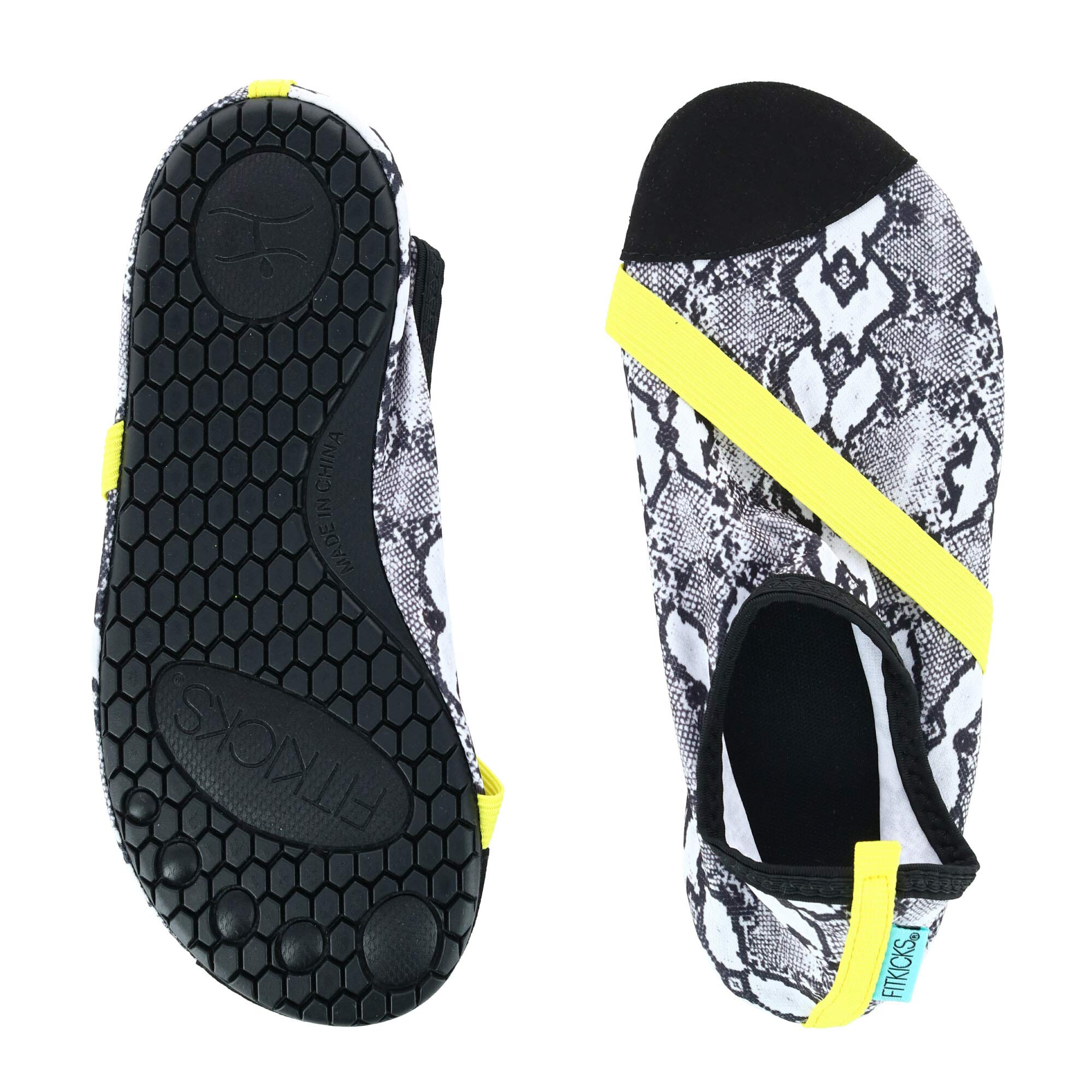 FITKICKS Special Edition Active Footwear, Foldable Shoes - Venom, Medium