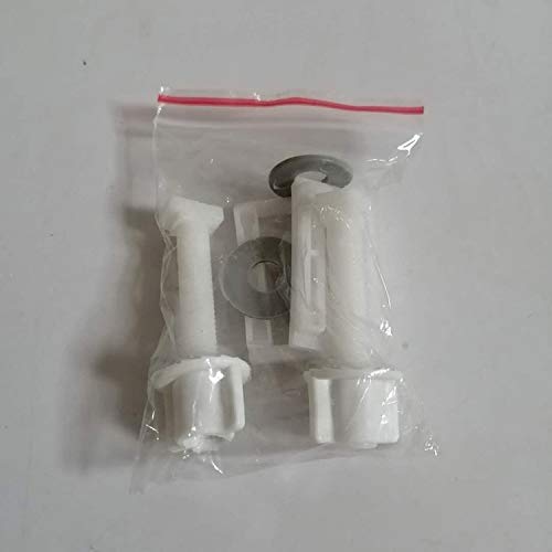 Rectangular Toilet Seat Hinge Bolt Screws Universal plastic fixing hinge with nut and washer Split toilet One-piece toilet seat hinges replacement parts 2pc