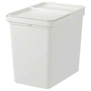 ikeaikea tssp bin with lid, light grey22 l (6 gallon),blue
