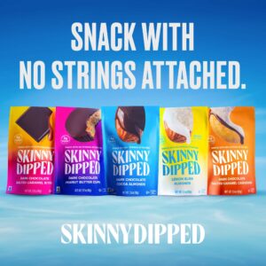 SkinnyDipped Milk Chocolate Peanut Butter Cups, 4g Sugar, Low Sugar, No Palm Oil, Gluten Free, 3.2oz Bag, 4 Pack (24 Cups Total)