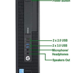 HP 800 G1 SFF Computer Desktop PC, Intel Core i5 3.2GHz, 16GB Ram, 512GB M.2 SSD, Wireless Keyboard & Mouse, WiFi | Bluetooth,1080p Webcam, New 23.8" LCD Monitor, Win 10 Pro (Renewed)