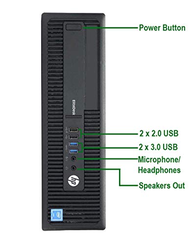 HP 800 G1 SFF Computer Desktop PC, Intel Core i5 3.2GHz, 16GB Ram, 512GB M.2 SSD, Wireless Keyboard & Mouse, WiFi | Bluetooth,1080p Webcam, New 23.8" LCD Monitor, Win 10 Pro (Renewed)