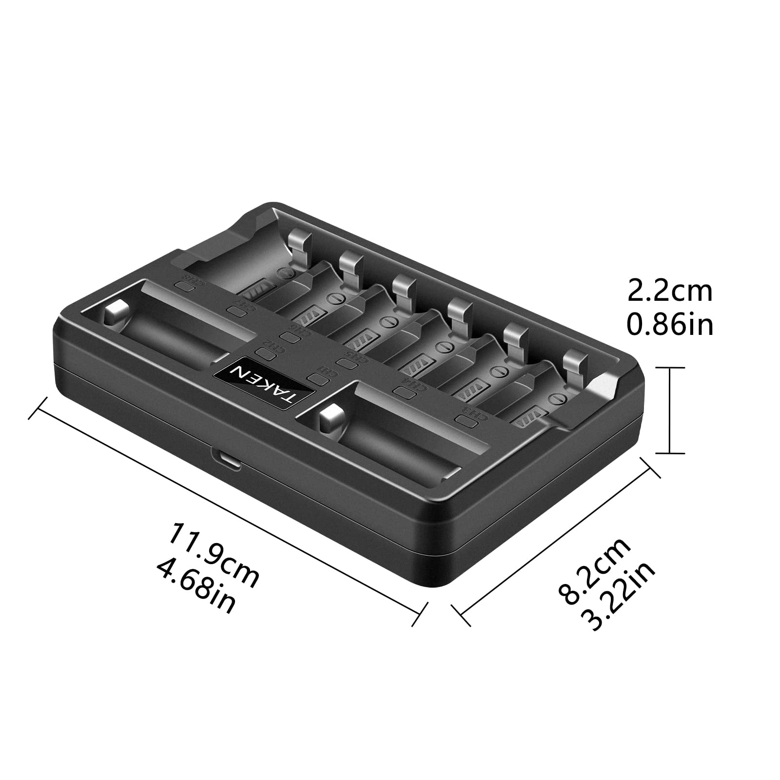 Arlo Batteries Rechargeable Charger for CR123A 3.7V Rechargeable Battery for Arlo Camera (VMC3030/VMK3200/VMS3330/3430/3530), Not for CR123A Non-Rechargeable Battery