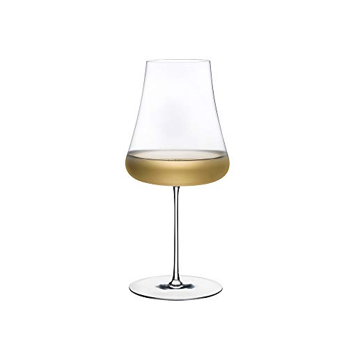 Turgla Home Stem Zero 24 oz. Crystal White Wine Glass 0.04x4.92x10.24IN For Wine, Liquor, Bar, Barware