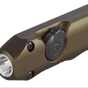 Streamlight 88811 Wedge 300-Lumen Slim Everyday Carry Flashlight, Includes USB-C Cord, Lanyard, Coyote