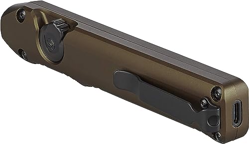 Streamlight 88811 Wedge 300-Lumen Slim Everyday Carry Flashlight, Includes USB-C Cord, Lanyard, Coyote