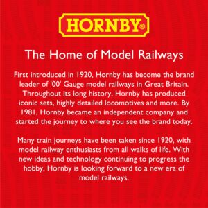 Hornby Hobbies The Coca-Cola Summertime OO Electric Model Train Set HO Track with Remote Controller & US Power Supply R1276T, Red