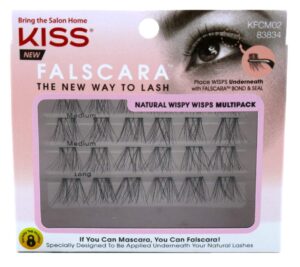 kiss falscara natural wispy wisps multi-pack (pack of 2)