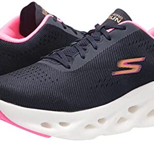 Skechers Women's GO Run Glide Step Hyper Sneaker, Navy, 9