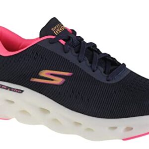 Skechers Women's GO Run Glide Step Hyper Sneaker, Navy, 9