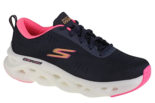 Skechers Women's GO Run Glide Step Hyper Sneaker, Navy, 9