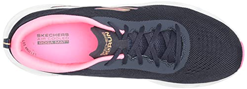 Skechers Women's GO Run Glide Step Hyper Sneaker, Navy, 9