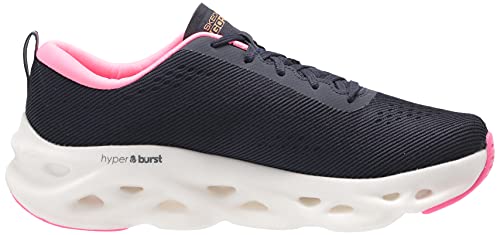 Skechers Women's GO Run Glide Step Hyper Sneaker, Navy, 9