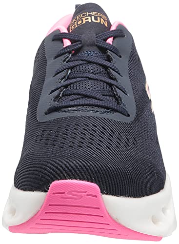 Skechers Women's GO Run Glide Step Hyper Sneaker, Navy, 9