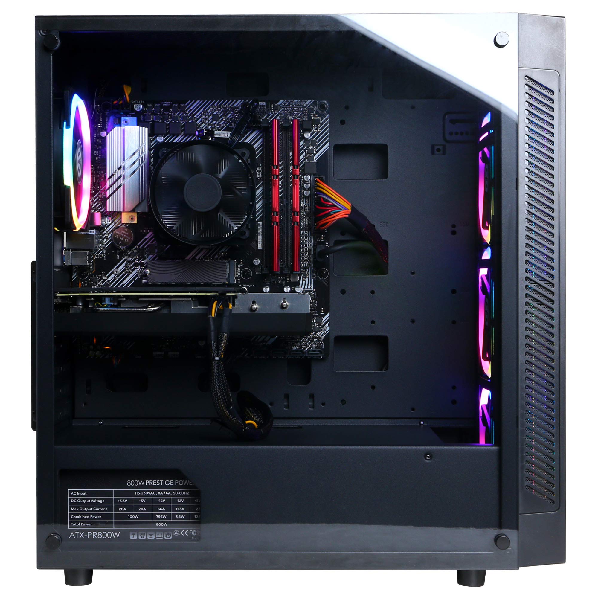 CyberpowerPC Gamer Master Gaming PC, AMD Ryzen 5 5600X 3.7GHz, GeForce RTX 3060 12GB, 16GB DDR4 RAM, 1TB NVMe SSD, WiFi Ready & Win 10 Home (GMA1410A2)