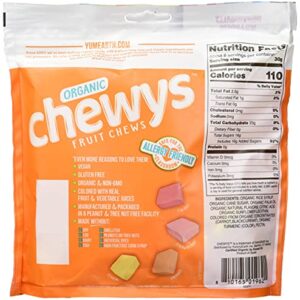 YumEarth Organic Chewys Fruit Flavored Candy Chews, 8 oz, Allergy Friendly, Gluten Free, Non-GMO, Vegan, No Artificial Flavors or Dyes (Pack of 1)