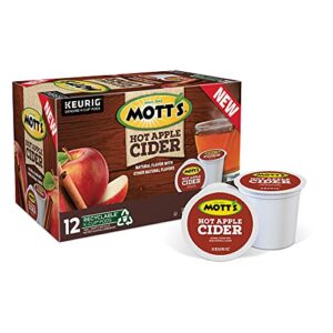 mott's hot apple cider, keurig single-serve k-cup pods, 12 count