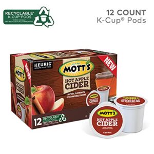 Mott's Hot Apple Cider, Keurig Single-Serve K-Cup Pods, 12 Count