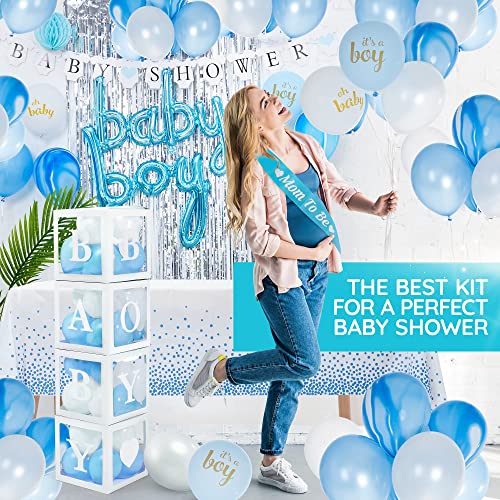 Baby Shower Decorations for Boy - All-in-One inclusive JUMBO Decor Set