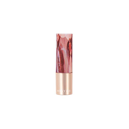 Winky Lux Marbleous Balm, Hybrid- Tinted Lipstick & Hydrating Lip Balm, Contains Ceramides for Lip Plumping & Coconut Oil for Lip Moisturizing (Delighted)