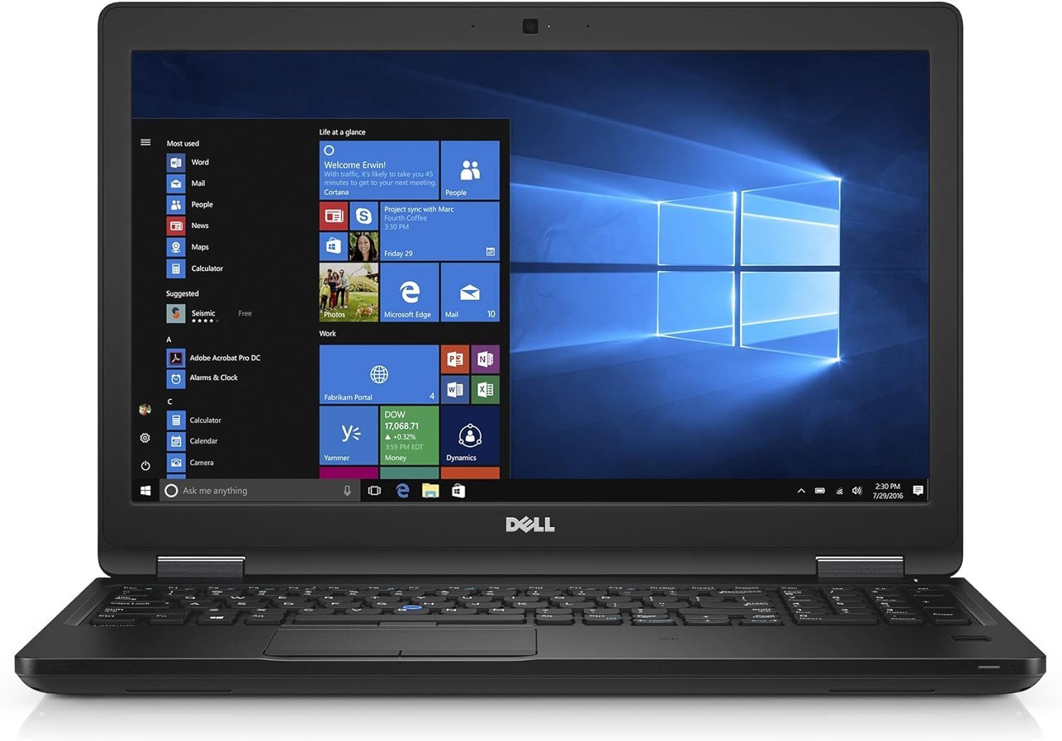 Dell Precision 3520 15.6" FHD IPS Laptop Computer, Intel Core i7-6820HQ 2.7GHz, NVIDIA Quadro M620, 16GB DDR4 RAM, 512GB SSD, Windows 10 Pro (Renewed)