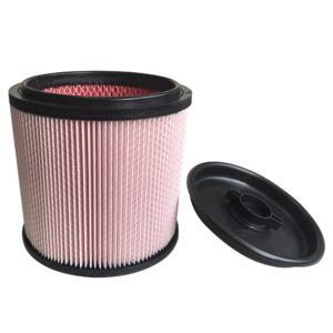 replacement cartridge fine dust filter fits for hart vacuum filter fit hart most shop-vac wet/dry vacs 5 to 16 gallon---1pack (pink)