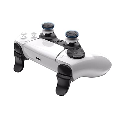 ASHATA 2Pcs Thumbstick Extender for PS5, 3D Texture Thumb Grip Stick Joystick Thumbstick for Playstation 5 Controller (White)