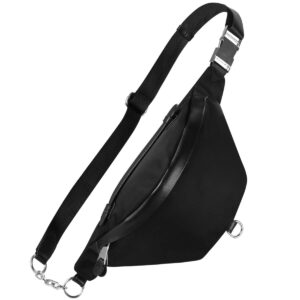 kamo crossbody sling bag for women small cross body bag purses nylon waist pack chest backpack with adjustable strap