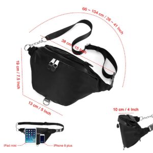 Kamo Crossbody Sling Bag for Women Small Cross Body Bag Purses Nylon Waist Pack Chest Backpack with Adjustable Strap