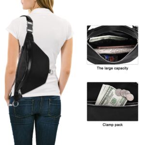 Kamo Crossbody Sling Bag for Women Small Cross Body Bag Purses Nylon Waist Pack Chest Backpack with Adjustable Strap