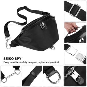 Kamo Crossbody Sling Bag for Women Small Cross Body Bag Purses Nylon Waist Pack Chest Backpack with Adjustable Strap