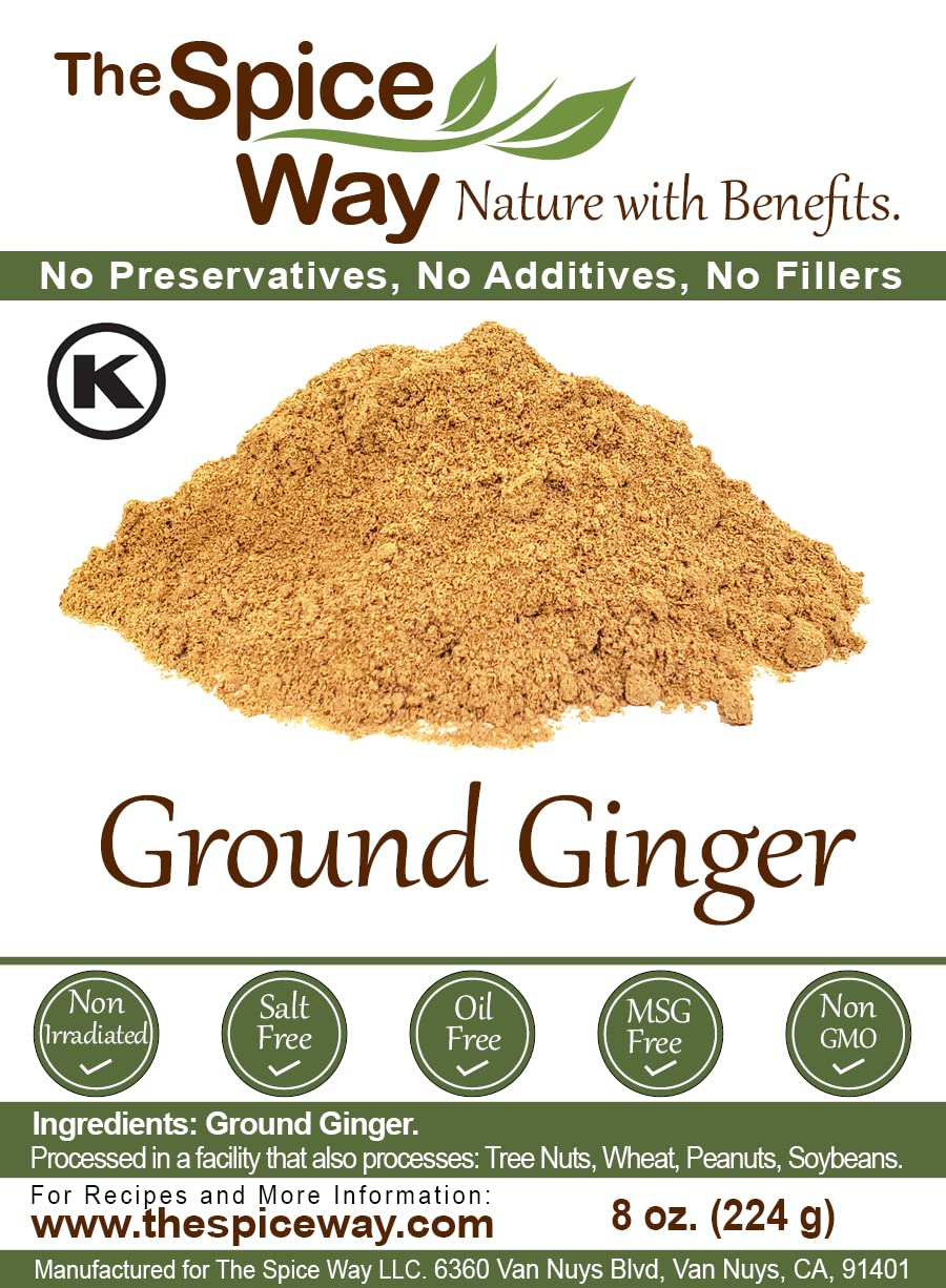 The Spice Way Ginger Powder- (8 oz) a pure dry ground powdered root