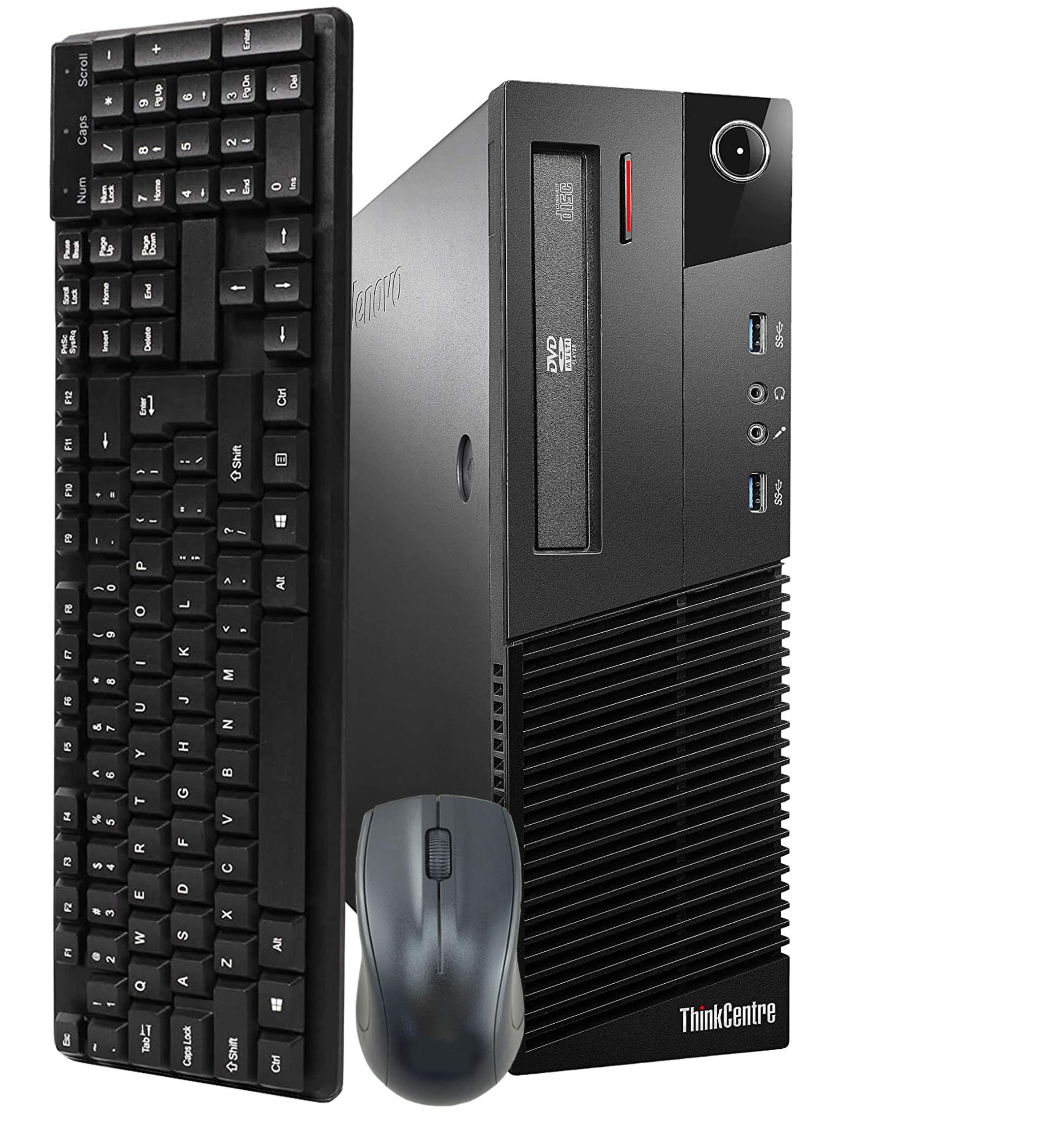 Lenovo ThinkCentre M93P Small Form Computer Desktop PC, Intel Core i5 3.2GHz Processor, 16GB Ram, 512GB M.2 SSD, Wireless Keyboard & Mouse, WiFi | Bluetooth, Windows 10 Pro (Renewed)