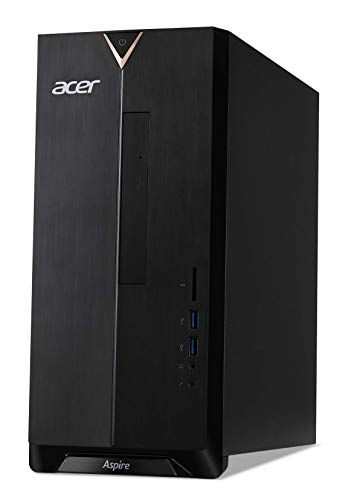 Acer Aspire TC-391-UR12 Desktop, AMD Ryzen 5 4600G Hexa-Core Processor, AMD Radeon Graphics, 12GB DDR4, 512GB NVMe M.2 SSD, 8X DVD, Wi-Fi 5, Windows 10 Home