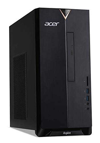 Acer Aspire TC-391-UR12 Desktop, AMD Ryzen 5 4600G Hexa-Core Processor, AMD Radeon Graphics, 12GB DDR4, 512GB NVMe M.2 SSD, 8X DVD, Wi-Fi 5, Windows 10 Home