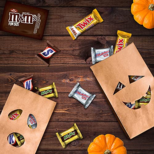 SNICKERS, M&M'S, TWIX, MILKY WAY & 3 MUSKETEERS Assorted Milk Chocolate Bulk Candy Variety Pack, 77.63 oz Bag