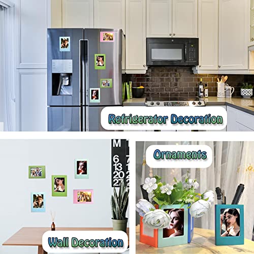 k Mini Photos Frame for Polaroid, Table Magnetic Picture Frames for Insta Mini Film, Fridge Magnetic Photo Frame, Picture Holders for Polaroid 3.3 x 2.1 inch