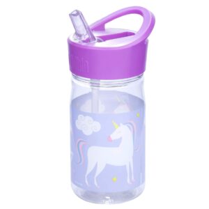 Wildkin 12 Inch Kids Backpack Bundle with Water Bottle (Unicorn)