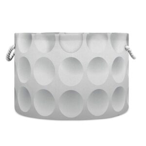 golf ball round storage basket bin, waterproof laundry hamper, large collapsible bucket, baby nursery organizer with handles for bathroom toys clothes