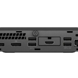 HP EliteDesk 705 G4 mini Home and Business Desktop Mini Black (AMD Ryzen 5 PRO 2400GE 4-Core, 8GB RAM, 256GB SSD, AMD RX Vega 11, Wifi, Bluetooth, 6xUSB 3.1, 3 Display Port (DP), Win 10 Pro) (Renewed)