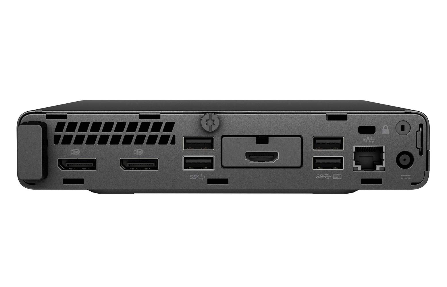 HP EliteDesk 705 G4 mini Home and Business Desktop Mini Black (AMD Ryzen 5 PRO 2400GE 4-Core, 8GB RAM, 256GB SSD, AMD RX Vega 11, Wifi, Bluetooth, 6xUSB 3.1, 3 Display Port (DP), Win 10 Pro) (Renewed)