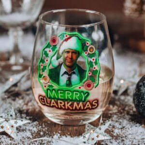 National Lampoon's Christmas Vacation Merry Clarkmas Stemless Glass | 20 Ounces