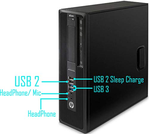 HP Z240 Workstation SFF Desktop PC, Intel Core i5-6500 Upto 3.60GHz, 32GB RAM, 512GB SSD, AMD Radeon HD 8570 1GB 4K, DisplayPort, HDMI, DVI, AC Wi-Fi, Bluetooth - Windows 10 Pro (Renewed)