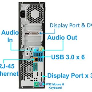 HP Z240 Workstation SFF Desktop PC, Intel Core i5-6500 Upto 3.60GHz, 32GB RAM, 512GB SSD, AMD Radeon HD 8570 1GB 4K, DisplayPort, HDMI, DVI, AC Wi-Fi, Bluetooth - Windows 10 Pro (Renewed)