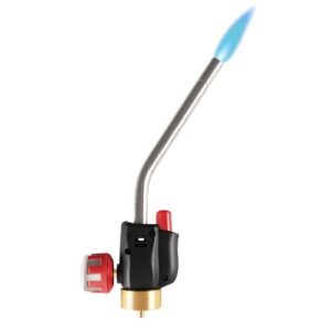 dominox propane torch head, propane torch head with igniter, mapp gas torch - torch head - propane torch for cooking, welding, searing(tank not included)